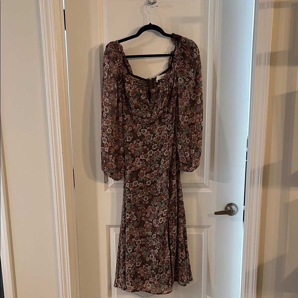 Floral Long Sleeve Dress